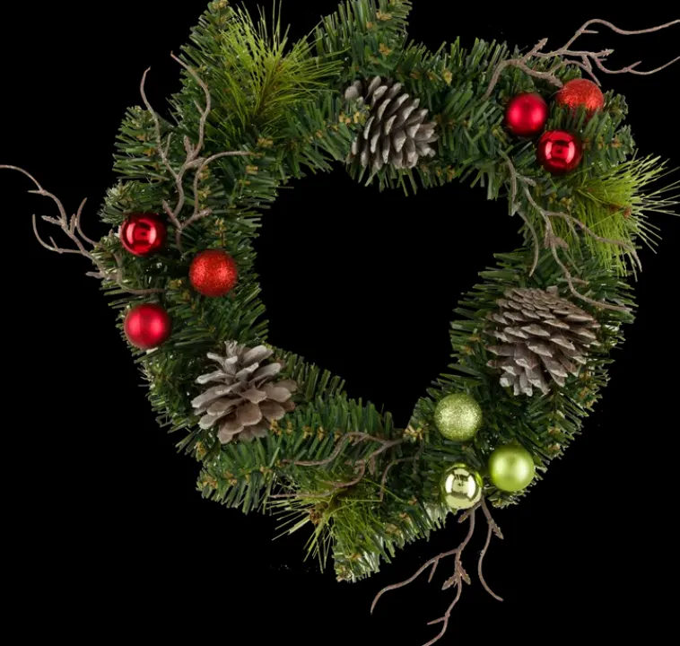 Discount Kranssi Punainen Unelma 30Cm Sesonkijuhlatarvikkeet