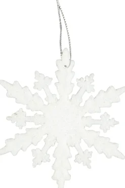 New Kuusenkoriste Lumihiutale 6 Kpl, Valkoinen Sesonkijuhlatarvikkeet