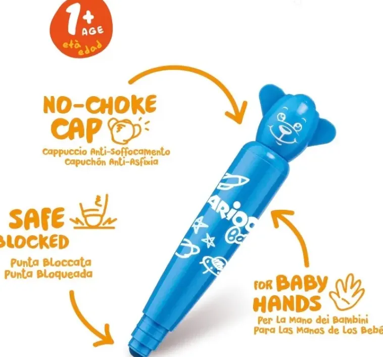 Hot Lasten Huopakynasarja 6 Kpl Teddy Baby +1 Vuotialle Toimistotarvikkeet