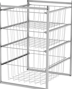 Lanka ja Muovi Säilytyskalusteet-Lm 352/3 Koritelinesarja 500 Matala 3 Korilla