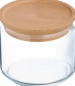 Clearance Lasipurkki Puukannella 0,5L Astiat