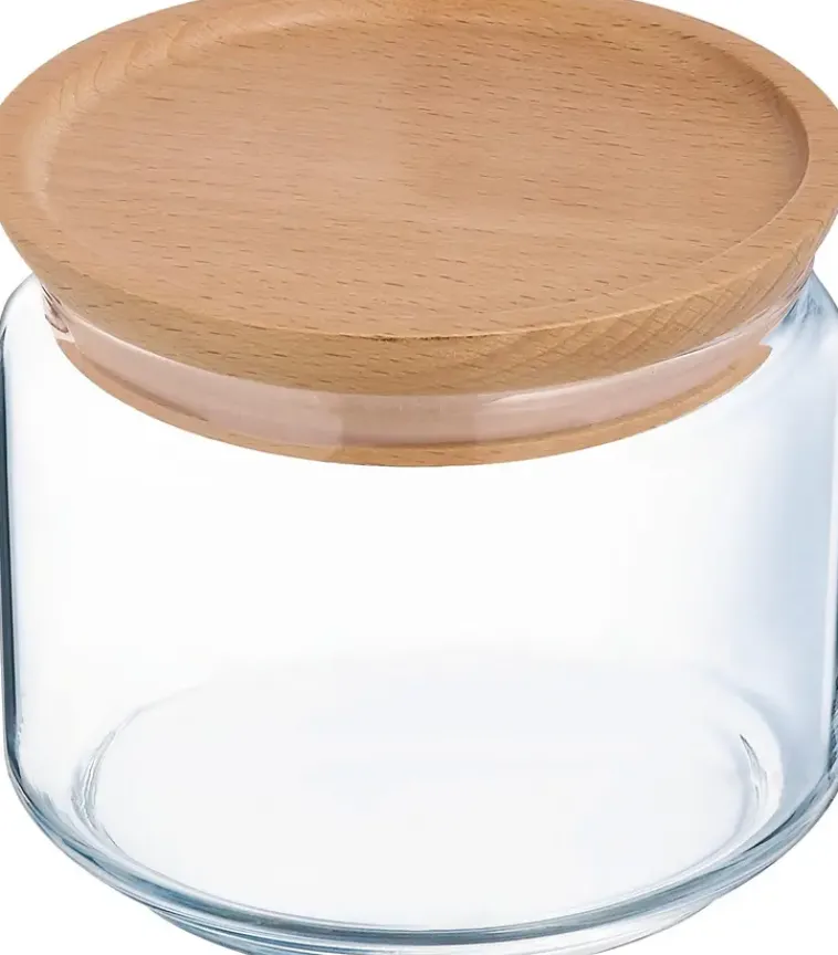 Clearance Lasipurkki Puukannella 0,5L Astiat