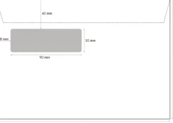 Ikkunakirjekuoria E5 Valkoinen 20Kpl Paperitarvikkeet