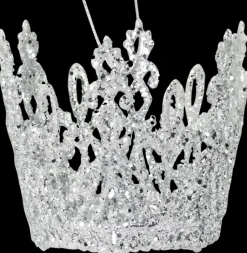 Sale 75Mm Filigraanikruunu Hopeaglitteri Sesonkijuhlatarvikkeet