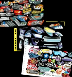 Monster Cars Askartelutarvikkeet-Taskuvarityskirja