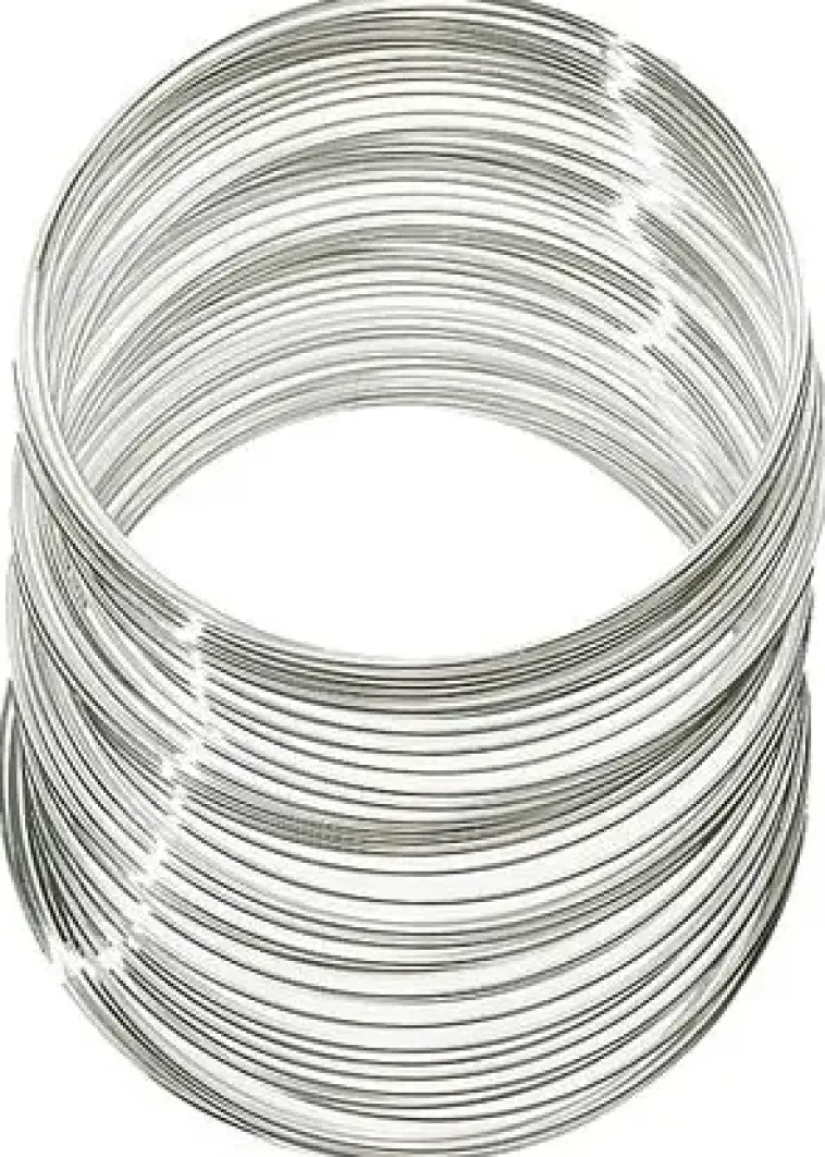 Nellen Askartelutarvikkeet-Kieppivaijeri 0,8Mm N. 11,5M Hopea