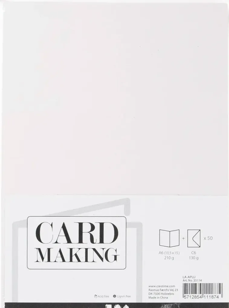 Nellen Askartelutarvikkeet-Korttipohja Ja Kirjekuoripakkaus 50Kpl