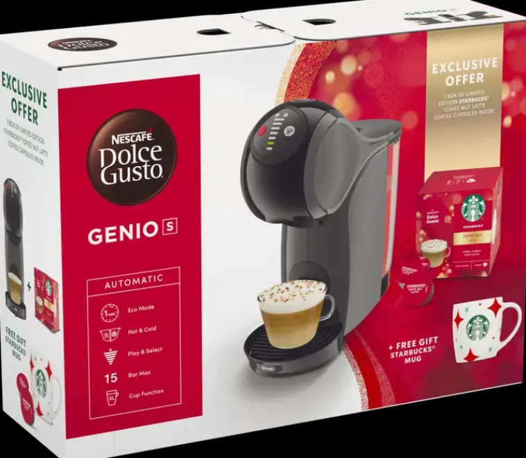 Nescafé Kahvi Ja Tee-Nescafe Kapselikeitin Dolce Gusto Genio S Starbucks Holiday Bundle