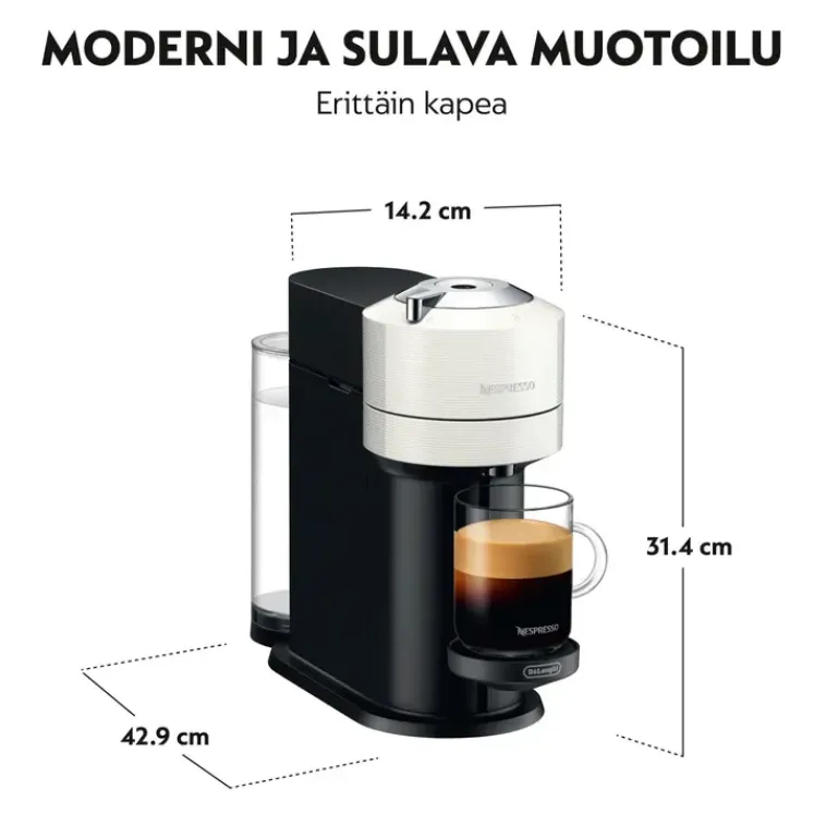 Nespresso Kahvi Ja Tee-Vertuo Next Kapselikeitin, Valkoinen, De'Longhi