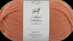 Discount Lanka Soft Merino 4 Ply 50 G Persikka 617 Käsityötarvikkeet