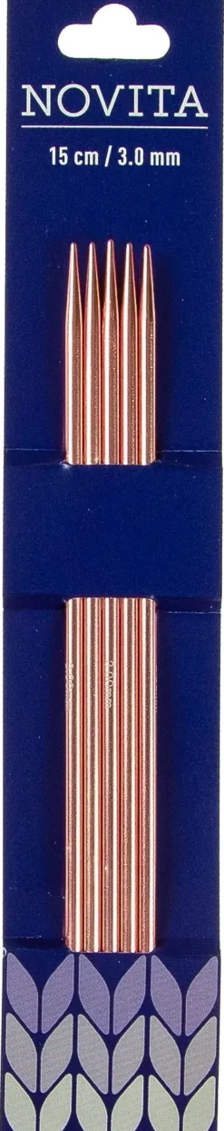 Sukkapuikot 15Cm - 3 Mm V.Punainen Käsityötarvikkeet