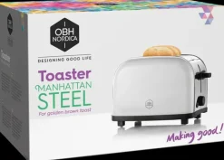 OBH Nordica Kypsentäminen-Manhattan Steel Leivapaahdin 2 Viipaletta 2267