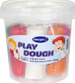 Omega Askartelutarvikkeet-Muovailuvaha Sanko 8 X 80 Gr,Perusvarit