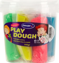 Omega Askartelutarvikkeet-Muovailuvaha Sanko 8 X 80 Gr, Neonvarit