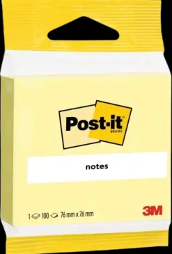 ® Viestilaput, Canary Yellow, 1 Lehtio, 76 Mm X 76 Mm, Piikkipakattu, 100% Pefc Ch18/0914 Toimistotarvikkeet