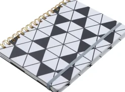 Poytakalenteri A5 Kierresidottu, Musta-Valkoinen Kalenterit