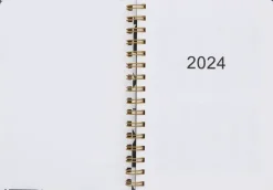 Poytakalenteri A5 Kierresidottu, Musta-Valkoinen Kalenterit