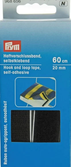 Outlet Liimattava Tarranauha 20Mm/60Cm Musta Käsityötarvikkeet