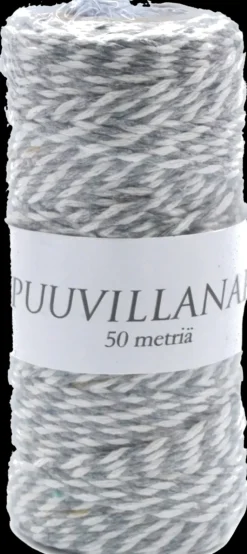 New Puuvillanaru Valkoharmaa 50M Askartelutarvikkeet