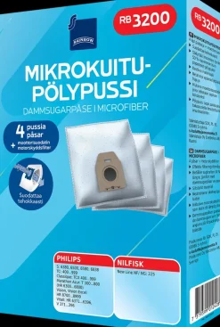 Rainbow Imurit Ja Tarvikkeet-Polypussi Rb3200 4Kpl + Moottorisuodatin