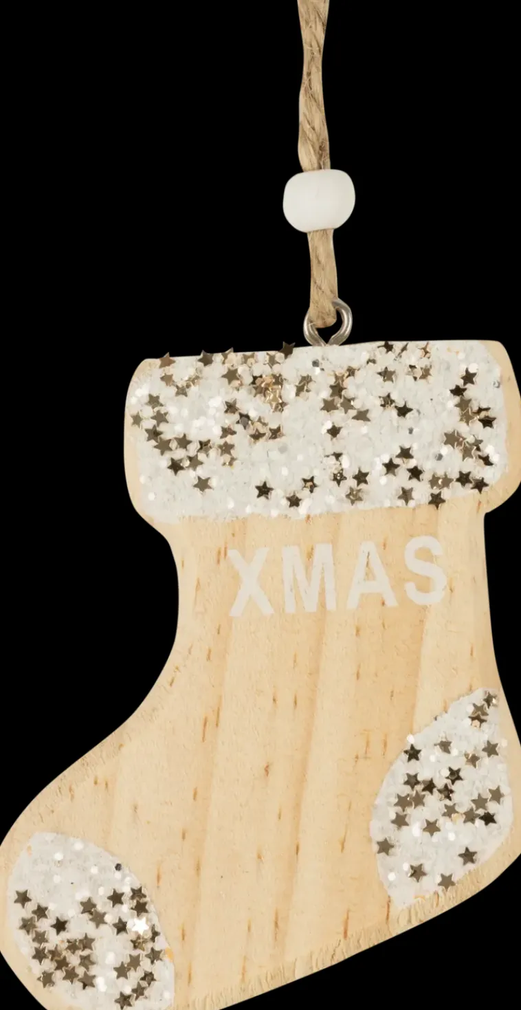 Clearance Roikkuva Puukoriste Glitterilla, Erilaisia Sesonkijuhlatarvikkeet