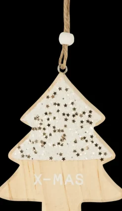 Clearance Roikkuva Puukoriste Glitterilla, Erilaisia Sesonkijuhlatarvikkeet