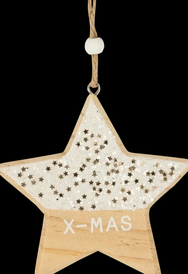 Clearance Roikkuva Puukoriste Glitterilla, Erilaisia Sesonkijuhlatarvikkeet