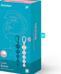 Satisfyer Seksivalineet-Love Beads Anaalihelmet 2 Kpl