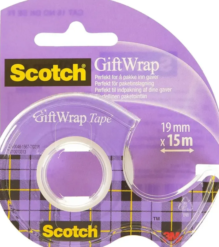 Best Scotch Giftwrap -Satiiniteippi, 19Mmx15M Toimistotarvikkeet