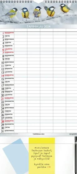 Outlet Seinakalenteri Perhemuistikko Kalenterit