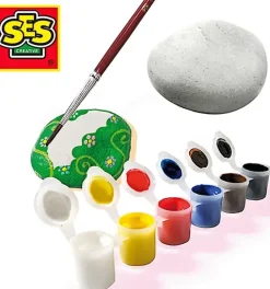 SES CREATIVE Askartelutarvikkeet-Kivien Maalaus Setti