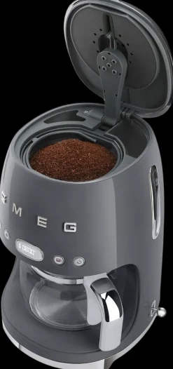 Smeg Kahvi Ja Tee-Kahvinkeitin Dcf02Greu 1,4 Litraa, Harmaa