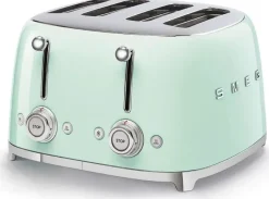 Smeg Kypsentäminen-Tsf03Pgeu 4-Viipaleen Leivanpaahdin Minttu
