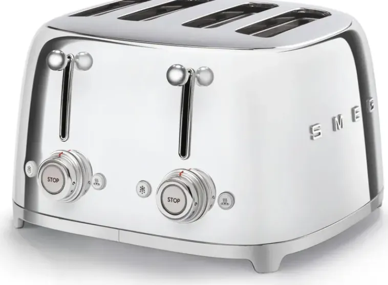 Smeg Kypsentäminen-Tsf03Sseu 4-Viipaleen Leivanpaahdin Teras