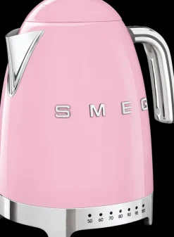 Smeg Kahvi Ja Tee-Vaaleanpunainen Vedenkeitin Lampotilansaadolla Klf04Pkeu