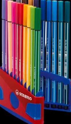 Best Tussikynapakkaus Pen 68 Fineliner 20 Varia Sinisessa Telineessa Toimistotarvikkeet