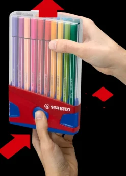 Best Tussikynapakkaus Pen 68 Fineliner 20 Varia Sinisessa Telineessa Toimistotarvikkeet