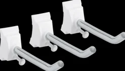 Elfa Säilytyskalusteet-Suora Koukku, Johon Voit Ripustaa Erilaisia Tavaroita. Asennetaan Sailytyskiskoon. Toimitetaan 3Kpl:En Pakkauksessa.