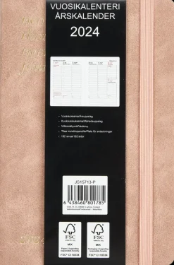 Outlet Taskukalenteri A6 Roosa Kalenterit