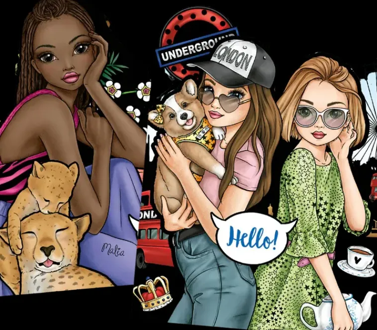 TOPModel Askartelutarvikkeet-& Friends Varityskirja