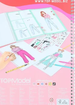 TOPModel Askartelutarvikkeet-Suunnittelukirja & Varityskynat