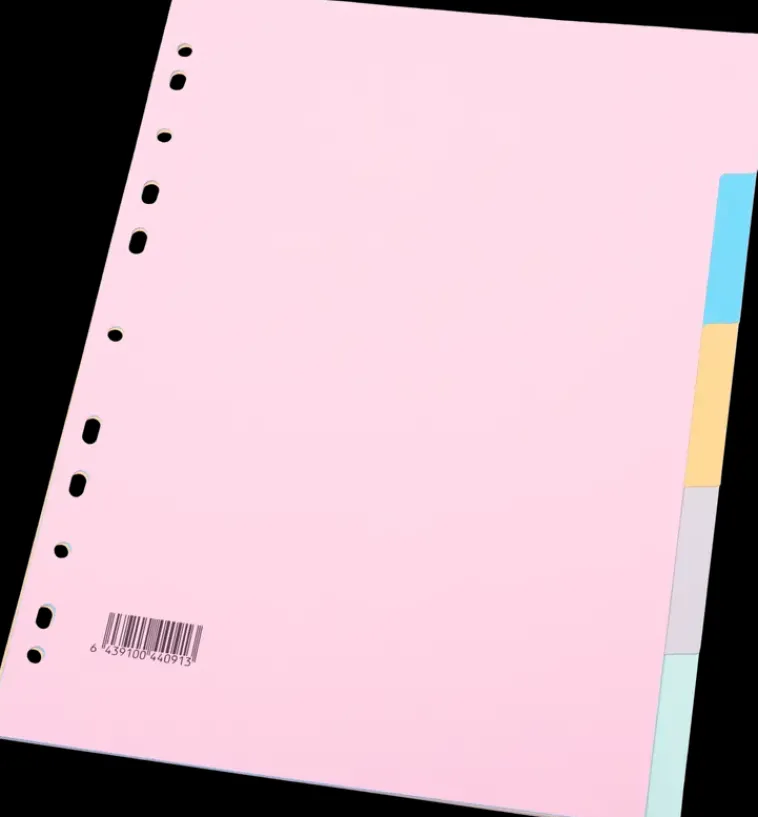 Hot Valilehti A4 1-5 Jakoinen Varillinen Paperitarvikkeet