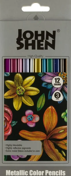 Clearance Varikynat Metallic 12 Kpl Toimistotarvikkeet