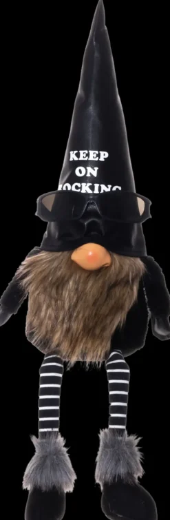 Hot Tonttu Keep On Rocking Istuva 60 Cm Sesonkijuhlatarvikkeet