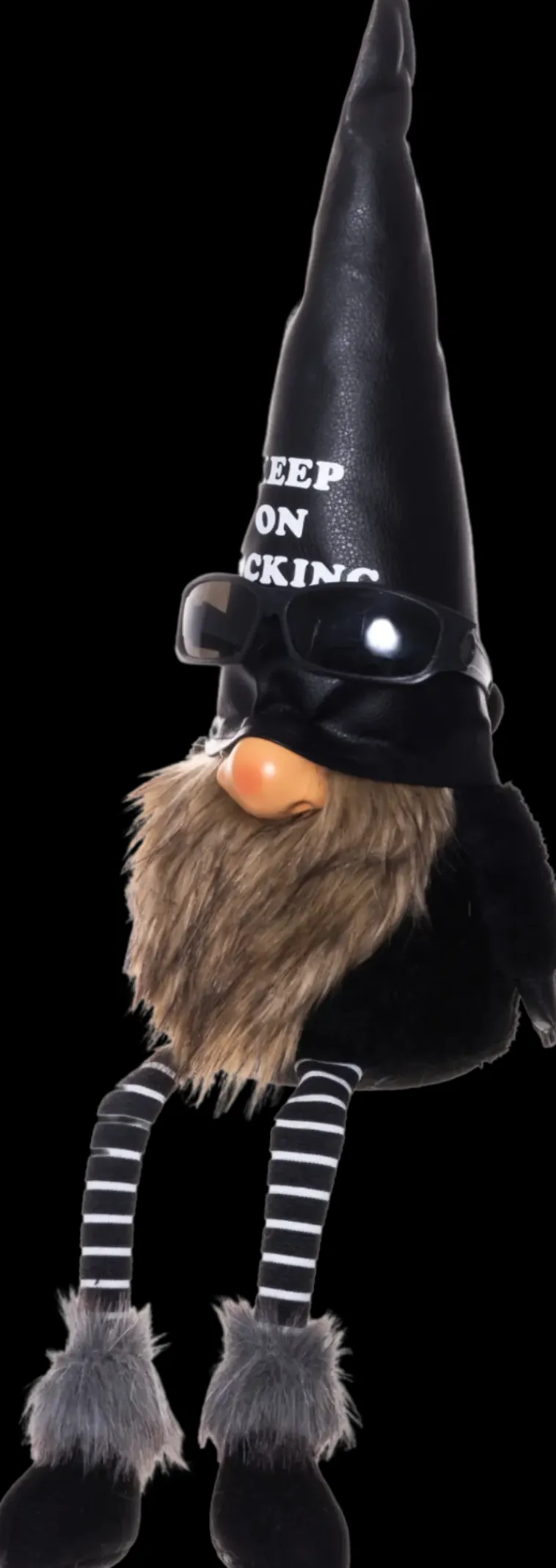 Hot Tonttu Keep On Rocking Istuva 60 Cm Sesonkijuhlatarvikkeet